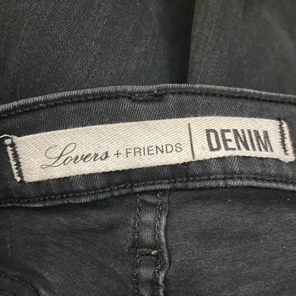 Lovers and Friends black Cole moto skinny jeans size 27. - Picture 5 of 6